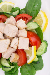 Close up of chicken salad.