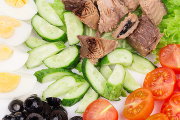 Close up of tuna salad.