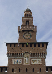 Obraz premium Milan Sforza Castle tower