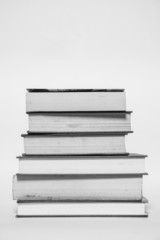 books, stack books in black and white