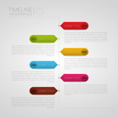 Vector Infographic timeline template illustration