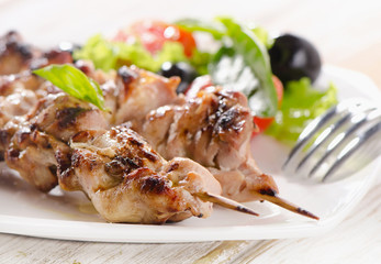 Grilled chicken kebab