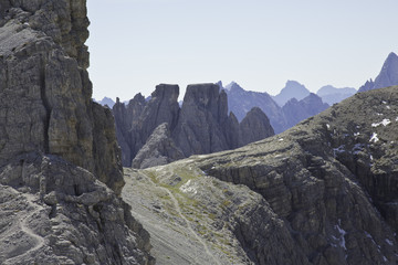 wandern in den sextner Dolomiten nahe bülelejoch Hütte
