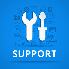 Flat design concept icons for business. Vector illustration