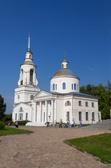 Fototapeta na wymiar Transfiguration Cathedral in Man's Piously-Nikolaev monastery