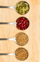 collection of various food ingredients