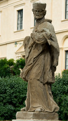 Statue of the King St. carrying holy robes