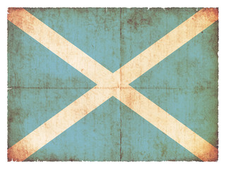 Grunge-Flagge der Karibikinsel  San Andres und Providencia (Kolu