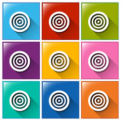 Icons with target boards