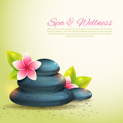 Set of thematical spa cards with wellness items isolated © Yuzach
