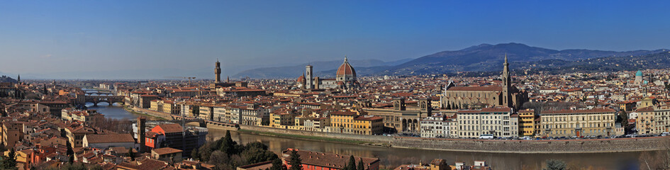Fototapeta na wymiar Panoramic view of the Firenza
