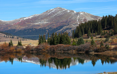 Fototapeta na wymiar Molas lake SanJuan mountains Colorado
