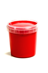 jar with red gouache