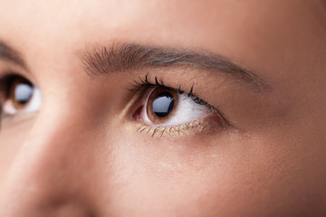 Obraz premium Portrait of a pretty girl close up eye