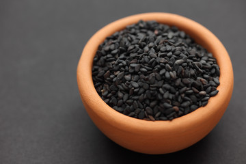 Fototapeta na wymiar Black sesame seeds