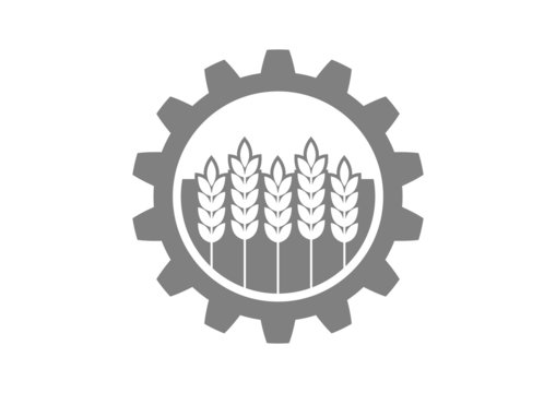 Industrial and agricultural icon on white background