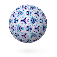 Decorative Ball with a Pattern on a white background