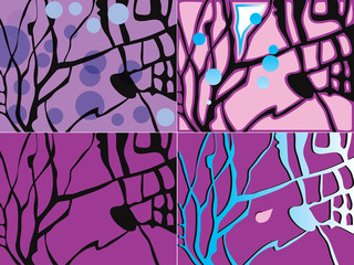Four abstract backgrounds