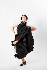 female spanish flamenco dancer