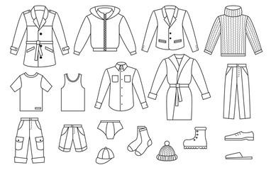 Outline mens clothing collection
