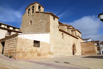 Fototapeta na wymiar Parish church, Olocau del Rey village, Spain