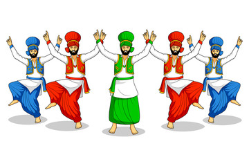 Sikh doing Bhangra
