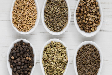 Whole seeds and spices