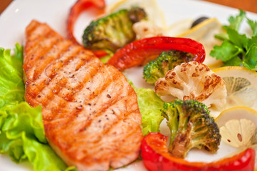 salmon steak