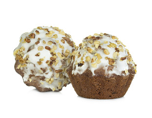 muffins isolated on white background