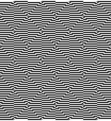 Black and white geometric stripe seamless pattern