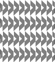 Black and white geometric seamless pattern