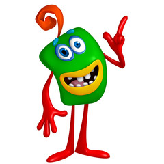 3d cartoon cute monster