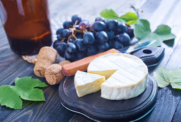 camembert and grape