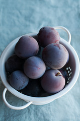 Freshly Picked Plums