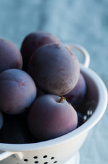 Freshly Picked Plums