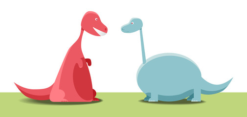 Two dinosaurs
