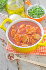 chicken with sauce