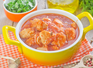 chicken with sauce