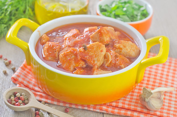 chicken with sauce