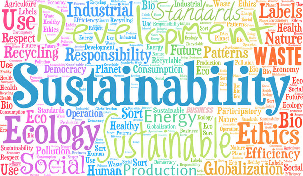 Sustainability word cloud