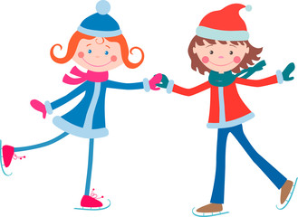 children on the scates