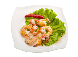 Unshelled king prawn