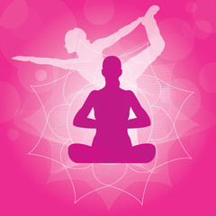 Fototapeta na wymiar yoga illustration
