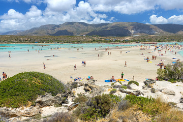 Obraz premium Pink Sand Beach of Elafonissi
