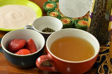 Sweetened Fruit Vinegar Drinking Shrub Ingredients