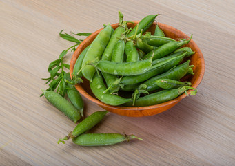 Green fresh peas