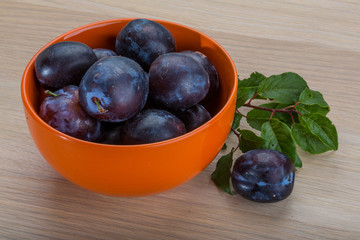 Fresh plums