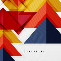Fototapeta premium Modern glossy triangles business layout