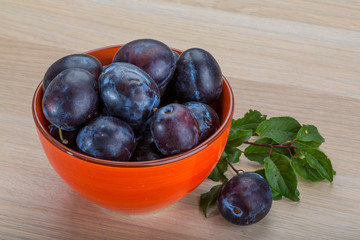 Fresh plums