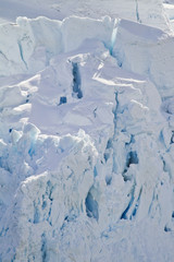 Fototapeta na wymiar Antarctica - Snow Accumulations - Shapes And Textures Of Snow